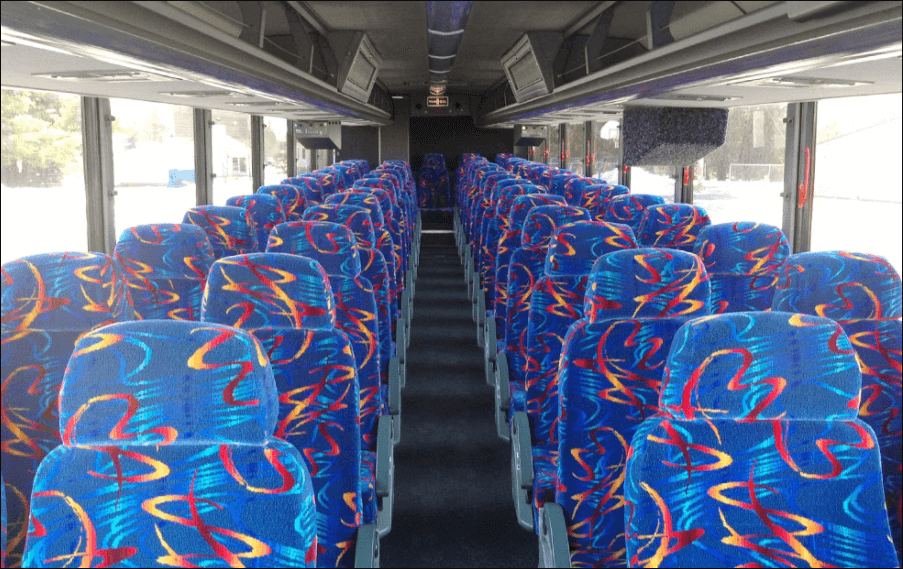 49 passenger coach bus interior