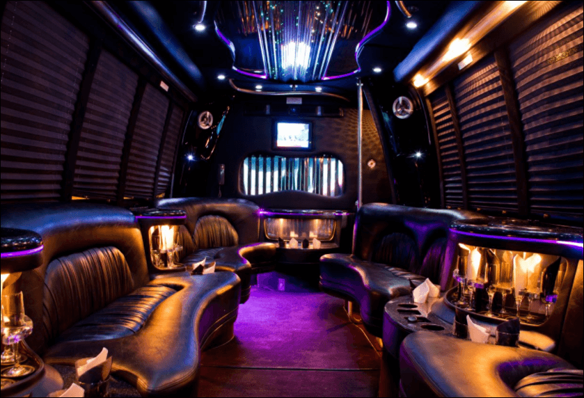 36 Passenger Party Bus Limo Inside1