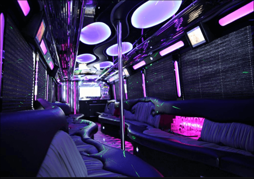 45 Passenger Party Bus Limo Inside