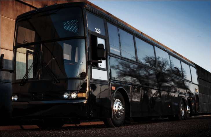 50 Passenger Party Bus Limo Black