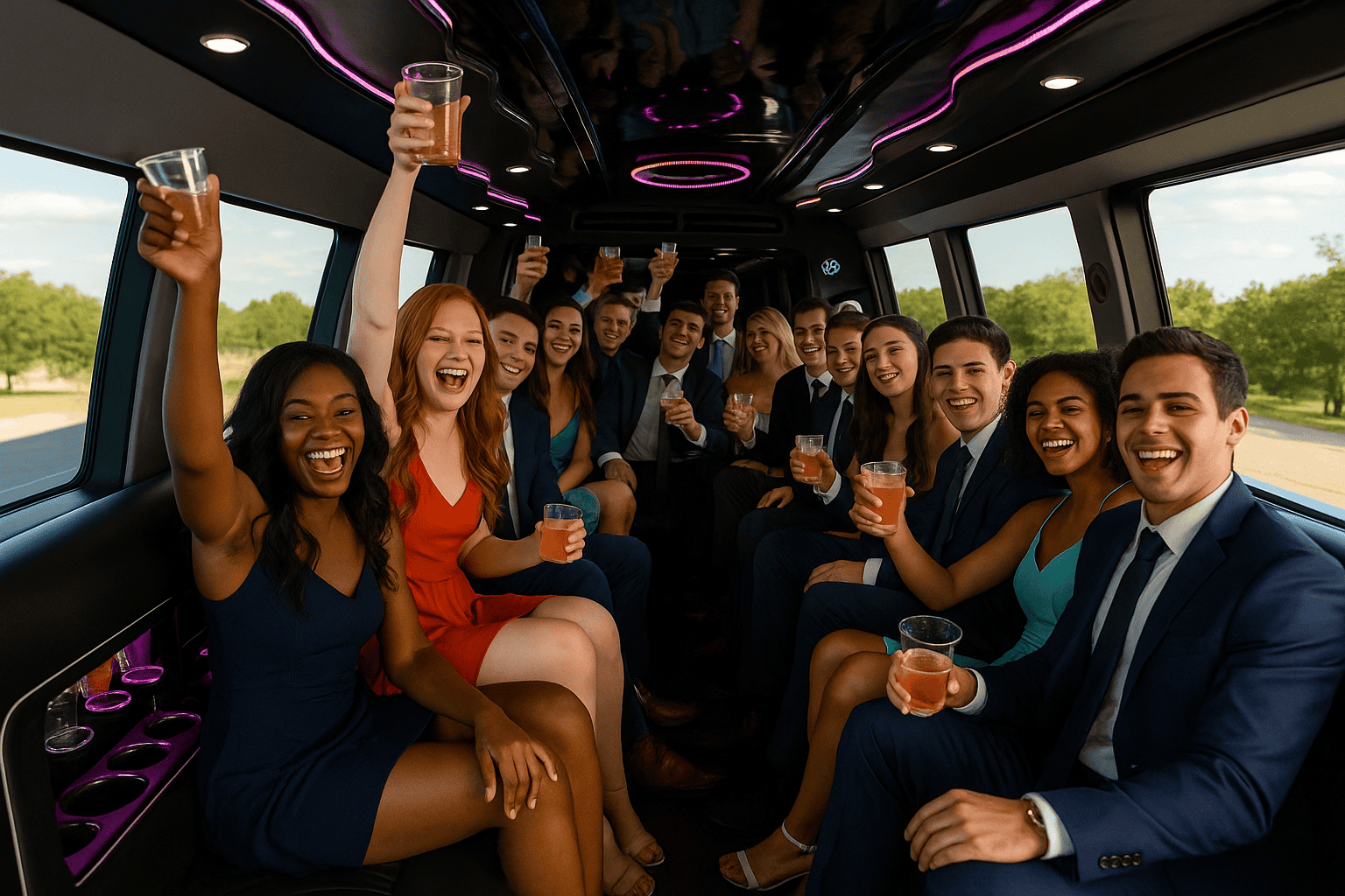 24 Passenger Party Bus